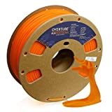 OVERTURE PLA Plus (PLA+) Filament 1.75mm PLA Professional Toughness Enhanced PLA Roll, 1kg Spool (2.2lbs), Dimensional Accuracy 99% Probability +/- 0.03mm (Orange)