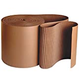 Aviditi Corrugated Cardboard Roll, 12" x 250', Single Face, A-Flute, Kraft, Flexible Wrap for Protecting Glass, Metal and Other Fragile Items from Scratches, Chips or Breaks, 1 Roll