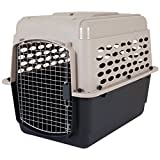 Petmate Vari Kennel Heavy-Duty Dog Travel Crate No-Tool Assembly, 32" Long, 30-50 lb, Taupe/Black