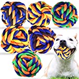 Dog Toys for Aggressive Chewer(10-55lb), VVTUOFLY 6 Pack Dog Balls for Large Dogs, Heavy Duty Dog Chew Toys with Tough Twisted, Durable Dog Rope Toy for Small Medium Dogs Training and Teething