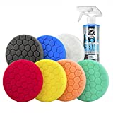 Chemical Guys BUF_HEX_Kits_8P Hex-Logic Buffing Pad Kit, 5.5", 8 Items