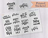 Motivational Planner Stickers, Clear Transparent Motivation Stickers for Planner, Positive Reinforcement Stickers (#947-001-001-C)