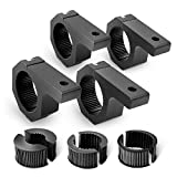 Nilight - 90021D 4PCS Mounting Bracket Kit LED Off-Road Light Horizontal Bar Tube Clamp Roof Roll Cage Holder,2 Years Warranty