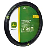 Plasticolor 006713R01 John Deere Deluxe Hi-Contrast Stitched Steering Wheel Cover