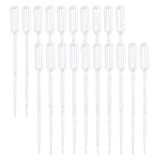 Shapenty 1ML Disposable Plastic Essential Oils Graduated Transfer Pipettes Squeeze Dropper Makeup Tool for Small Amounts Liquid Measuring Mixing Blending and Diy Fragrance Soap Lipbalm Making, 20PCS