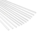 Acrylic Dowel Rods for DIY Crafts, Clear Plastic (0.25 x 12 in, 12 Pieces)