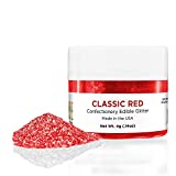 Tinker Dust Edible Glitter - Bright and Pearlescent Edible Glitter Dust - Edible Glitter for Strawberries, Cupcakes, Cake Pops, Drinks and Desserts (Classic Red)