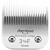 shernbao Extreme-Edge Series Pet Clipper Blade, Made of Japanese High-Carbon Steel Mixing Trace Amounts of Chrome-Vanadium (Crm65), Compatible with Most Andis, Oster, Wahl A5 Clippers