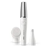 Braun Face Epilator Facespa Pro 910, Facial Hair Removal for Women, Hair Removal Device, Mother's Day Gifts, Epilator for Women, 2 in 1 Epilating and Cleansing Brush
