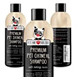 Pet Oatmeal Anti-Itch Shampoo & Conditioner in One! Smelly Puppy Dog & Cat Wash! Relief for Allergies, Itchy, Dry, Irritated Skin!! Smells Amazing! (1 btl)