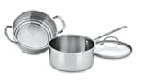 Cuisinart 77-35CG Chef's Classic Stainless 3-Piece 3-Quart Steamer Set