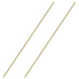 Sutemribor Brass Solid Round Rod Lathe Bar Stock, 1/8 Inch in Diameter 14 Inches in Length (2 PCS)