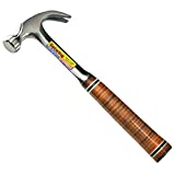 ESTWING Hammer - 16 oz Curved Claw with Smooth Face & Genuine Leather Grip - E16C