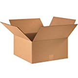 Aviditi 16168 Corrugated Cardboard Box 16" L x 16" W x 8" H, Kraft, for Shipping, Packing and Moving (Pack of 25)