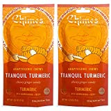 Chimes Tranquil Turmeric Adaptogen Ginger Chews Candy - (2 Pack With Ashwagandha, Reishi and Turmeric with Curcumin) Vegan, Gluten Free