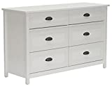 Sauder County Line Dresser, Soft White finish