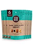 Second Nature Dark Chocolate and Nut Medley Trail Mix, Resealable Pouch, Certified Gluten-Free, Ideal for Quick Travel Snacks, 12 Oz, Pack of 6