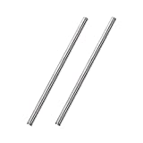 uxcell 6mm x 200mm 304 Stainless Steel Solid Round Rod for DIY Craft - 2pcs