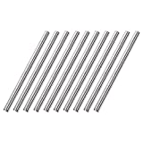 uxcell 6mm x 100mm 304 Stainless Steel Solid Round Rod for DIY Craft - 10pcs