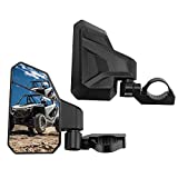 KEMIMOTO UTV Side Mirrors with 3 Adjustment Methods, UTV Mirrors for 1.6"-2" Roll Bar Compatible with Polaris RZR, Pioneer, Can Am Maverick X3, Kawasaki Teryx-1 Pair