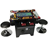 Cocktail Arcade Machine 1162 Games in 1 with 80's and 90's Classics Includes 2 Chrome Stools 5 YEAR WARRANTY NEW LARGE 26" LED Monitor