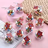 12 Pcs Christmas Erasers with Ball Package, Erasers for Kids Gifts, Christmas Erasers for Kids, Christmas Decorations and Party Favors, Cute Erasers for Classroom Rewards and Prizes
