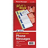 Tops Adams Write 'N Stick Spiral Message Pad, 200 Carbonless Duplicate Sets Per Pad, 5.25 x 11 Inches, White/Yellow (SC1153WS)