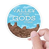 Valley of the Gods Sticker, Blue Circle Utah Bumper Sticker, Monument Valley UT Vinyl Decal, Bears Ears Southwest ADV Overland & RV Stickers