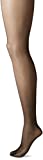 CK Women's Matte Ultra Sheer Pantyhose with Control Top, Black, Size C