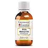 Greenwood Essential Pure Walnut Oil (Juglans regia) 100% Natural Therapeutic Grade Cold Pressed for Personal Care 30ml (1.01 oz)