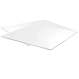 Expanded PVC Sheet – 2 Pack – Lightweight Rigid Foam – 6mm (1/4 inch) – 12 x 12 inches – White – Ideal for Signage, Displays, and Digital/Screen Printing, Non-Porous