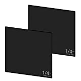 Expanded PVC Sheet – Lightweight Rigid Foam – 6mm (1/4Inch) – 12 x 12 inches – Black – Ideal for Signage, Displays, and Digital/Screen Printing (2 Pack)