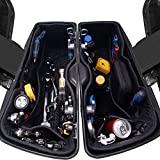 Futureshop Harley Saddlebag Liners Organizer 2 In 1 For 14-21 OEM Standard Saddlebags Lining Cvo Tapered 2021 Street Glide Saddle Bag Stretched Carpet Inserts, Black