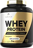 Whey Protein 5lbs | Unflavored | 25G Protein | Vegetarian, Non-GMO, Gluten Free | Whey Protein Powder | by Carlyle