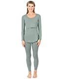 Kindred Bravely Jane Nursing Pajama Set | Nursing Pajamas for Breastfeeding (Sage, Medium)