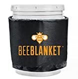 Powerblanket BB05 Bee Blanket 5 gal Pail Heater, Honey/Bucket, 120W, 120V, Charcoal Gray