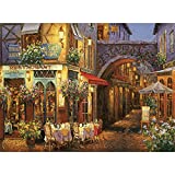 1000 Pieces Jigsaw Puzzles for Adults Wooden Jigsaw Puzzles Challenging Difficult Puzzles Romantic Flowers Street Town Wood Puzzles Home Decor DIY Entertainment 20.5 x 15 Inch