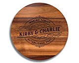 Personalized Wedding Gift, Lazy Susan, Engraved Wood Gift, Personalized Lazy Susan, Mothers Day gift, Anniversary Gift, Mom Gift, Wife Gift, Lazy Susan Turntable