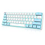Bluetooth Mechanical Keyboard 60%, EDJO Wireless/Wired Mechanical Gaming Keyboard with Red Switches and Backlit, Ultra-Compact 60 Percent Computer Keyboard for Windows, Mac OS