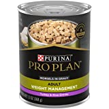 Purina Pro Plan Low Fat, Weight Control Dog Food in Gravy, SPECIALIZED Weight Management Turkey & Rice Entree - (12) 13 oz. Cans