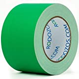 Green Gaffer Tape - Gaffers Tape 3 Inch x 30 yds, Chroma Key Green Heavy Duty Gaff Tape, Real Professional Grade Gaffer Tape Residue Free, Non-Reflective, Matte and Multipurpose, Water Resistant