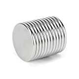 REALTH Magnets Disc Neodymium Strong Permanent Rare Earth Magnetic Blocks for Fridge Office Science Project Building and Craft 12 Pack(MC20212)