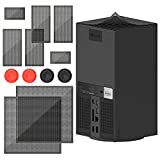 Dust Cover for Xbox Series X, Dust Filter Cover Mesh Cooler Filter Dust-Proof Cover for Xbox Series X Console Accessories with 4 Thump Grip Caps- 2 Pack