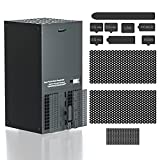 Dust Cover Compatible with Xbox Series X, Dust Filter Kit Compatible with Xbox Series X, Include 8 Silicone Series X Dust Plugs and 2 PVC Series X Mesh Filter Covers