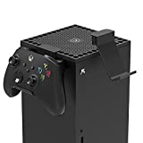 Dust Cover Controller Mount for Xbox Series X - 2 in 1 Game Accessories with Dust Filter Cover for Xbox Series X Console and 2 Holder Hanger Stand for Xbox Series X Controller & Gaming Headset