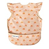 Tiny Twinkle Mess-Proof Apron Bib - Baby & Toddler Waterproof Smock with Tug-Proof Closure