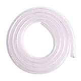 QuQuyi 3/4" ID x 1" OD Soft Braided PVC Tubing, Clear Flexible PVC Tube Vinyl Hose Water Oil Winter antifreeze & Soft for Four Seasons (10Ft length)