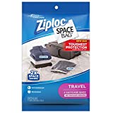 Ziploc Space Bag Clothes Vacuum Sealer Storage Bags for Home and Closet Organization, Protects from Moisture, Dust and Pests, Pack of 2 (Travel)