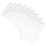 100pcs Clear Plastic Ziplock Bags 6.4 Mil Heavy Duty, 3.9 x 5.5 inch Reclosable Poly Storage Baggies for Travel Jewelry Beads Pills Vitamin