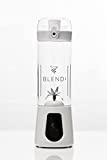 BLENDi PRO Portable Rechargeable Blender - Perfect for Fruits, Protein Powder, Margaritas, Ice etc - 6 Stainless Steel Blades, 532 ml or 18 oz capacity - Blend with it Anywhere! (18 oz, White)